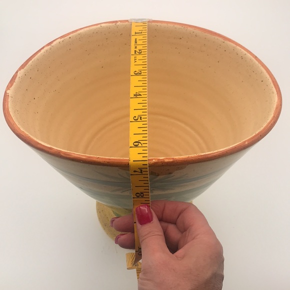 Vintage Large 10" Pottery Vase Made in Italy - Picture 8 of 8